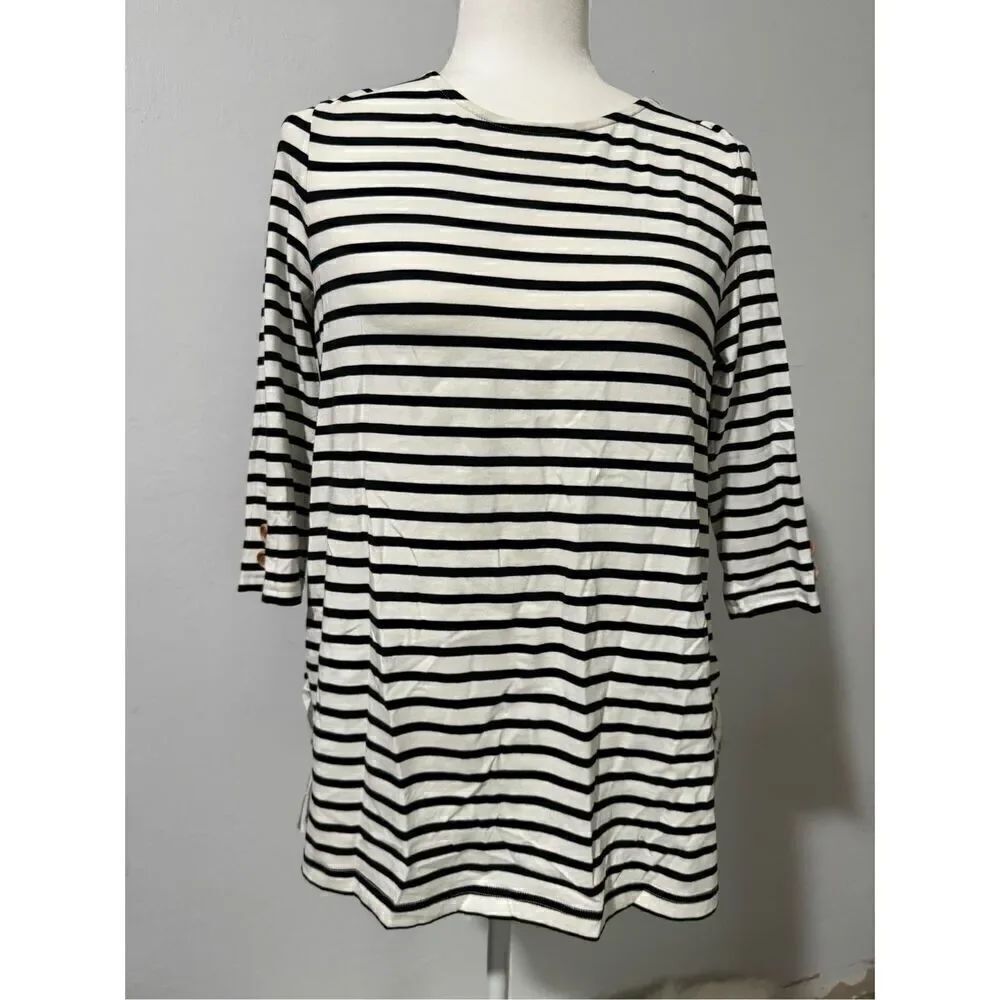 Matilda Jane Joanna Gaines Harvest days striped floral flowy top S